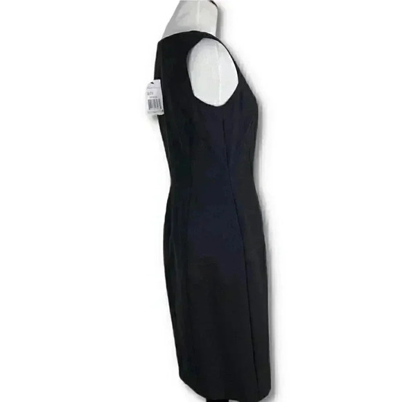 New Kenneth Cole collection womens zip down dress size 4 black pencil career LBD - Picture 2 of 11